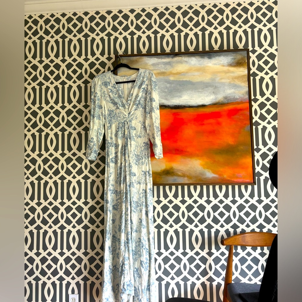 Reformation formal dress size 4 pompadour pattern.